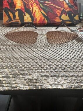 Source Unknown gold  Frame Sunglasses with Brown Lenses